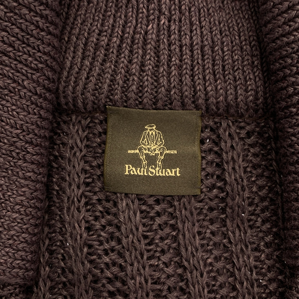 Paul Stuart / ポールスチュアート | 襟付き ニット カーディガン | 48 | メンズ