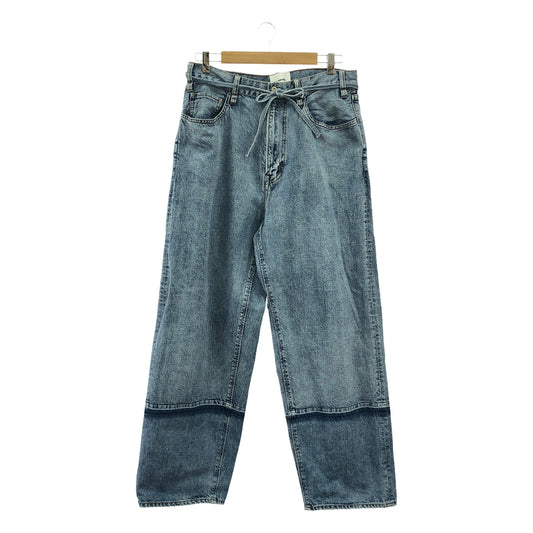 FILL THE BILL | 2023SS | ORGANIC BIG 5POCKET JEANS / Belted wide denim pants | 2 | Women's