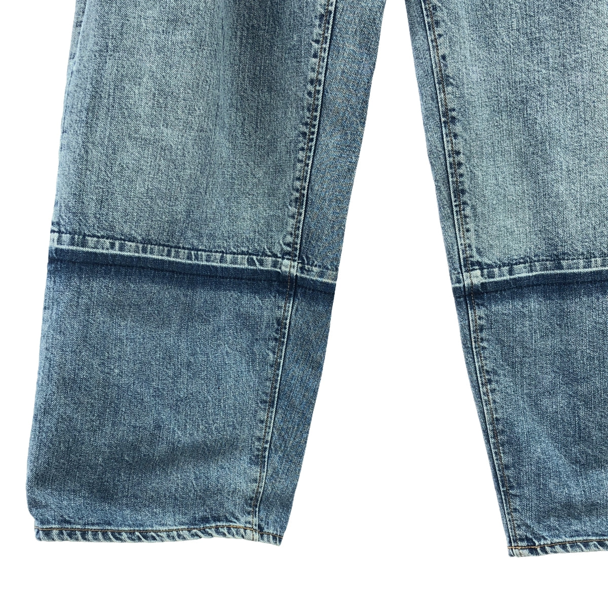 FILL THE BILL / フィルザビル | 2023SS | ORGANIC BIG 5POCKET JEANS / ベルテッド ワイド デニムパンツ | 2 | インディゴ | レディース