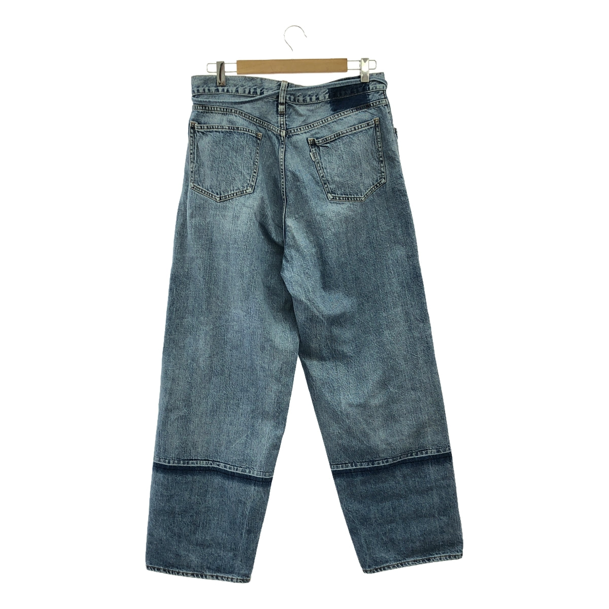 FILL THE BILL / フィルザビル | 2023SS | ORGANIC BIG 5POCKET JEANS / ベルテッド ワイド デニムパンツ | 2 | インディゴ | レディース