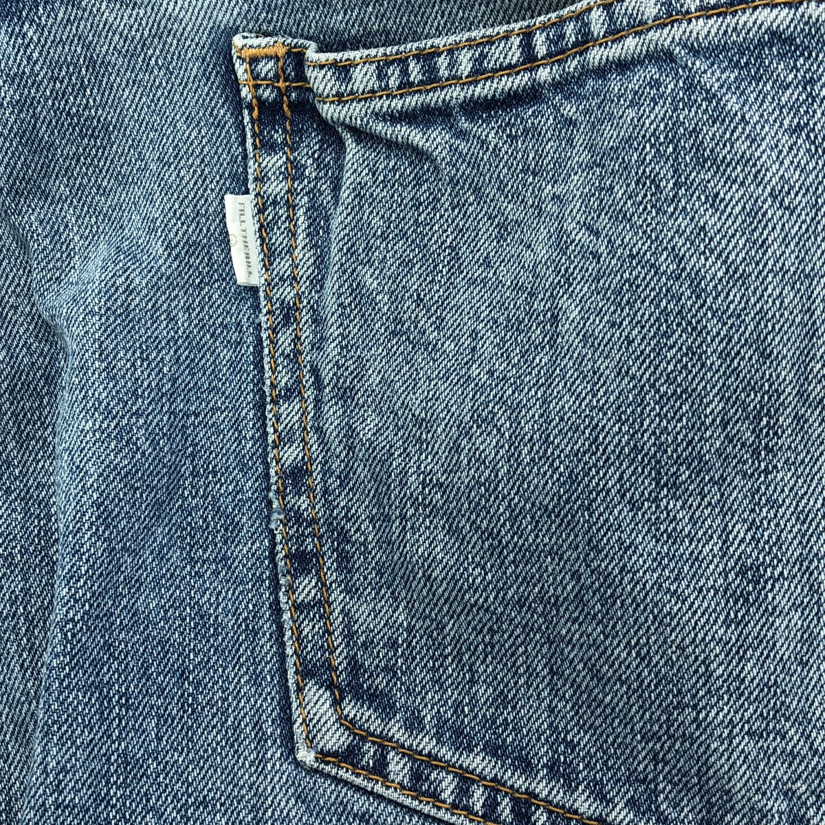 FILL THE BILL / フィルザビル | 2023SS | ORGANIC BIG 5POCKET JEANS / ベルテッド ワイド デニムパンツ | 2 | インディゴ | レディース