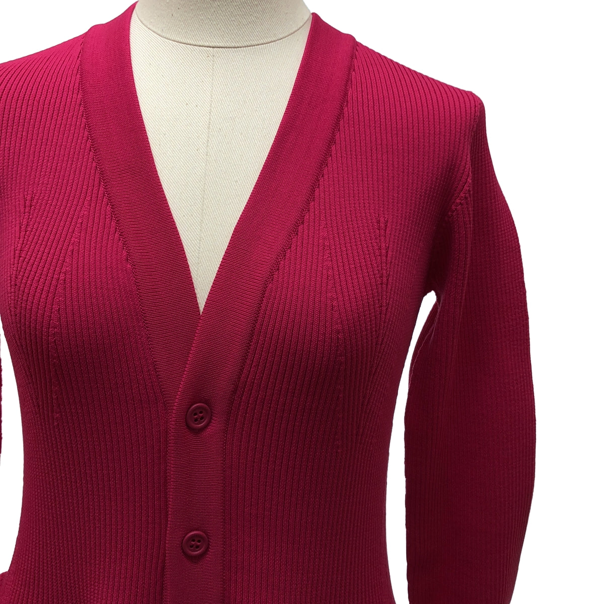 【美品】  CFCL / シーエフシーエル | POTTERY LONG SLEEVE CARDIGAN DRESS カーディガン ドレス ワンピース | 1 | ピンク | レディース