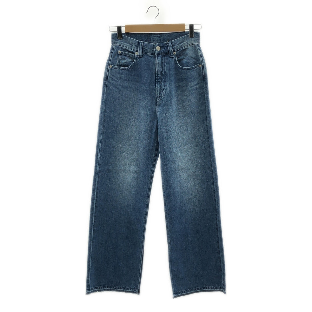 【美品】  Rie Miller / リエミラー | 2024SS | RM denim スリット フレア ハイウエスト デニムパンツ | XS | インディゴ | レディース