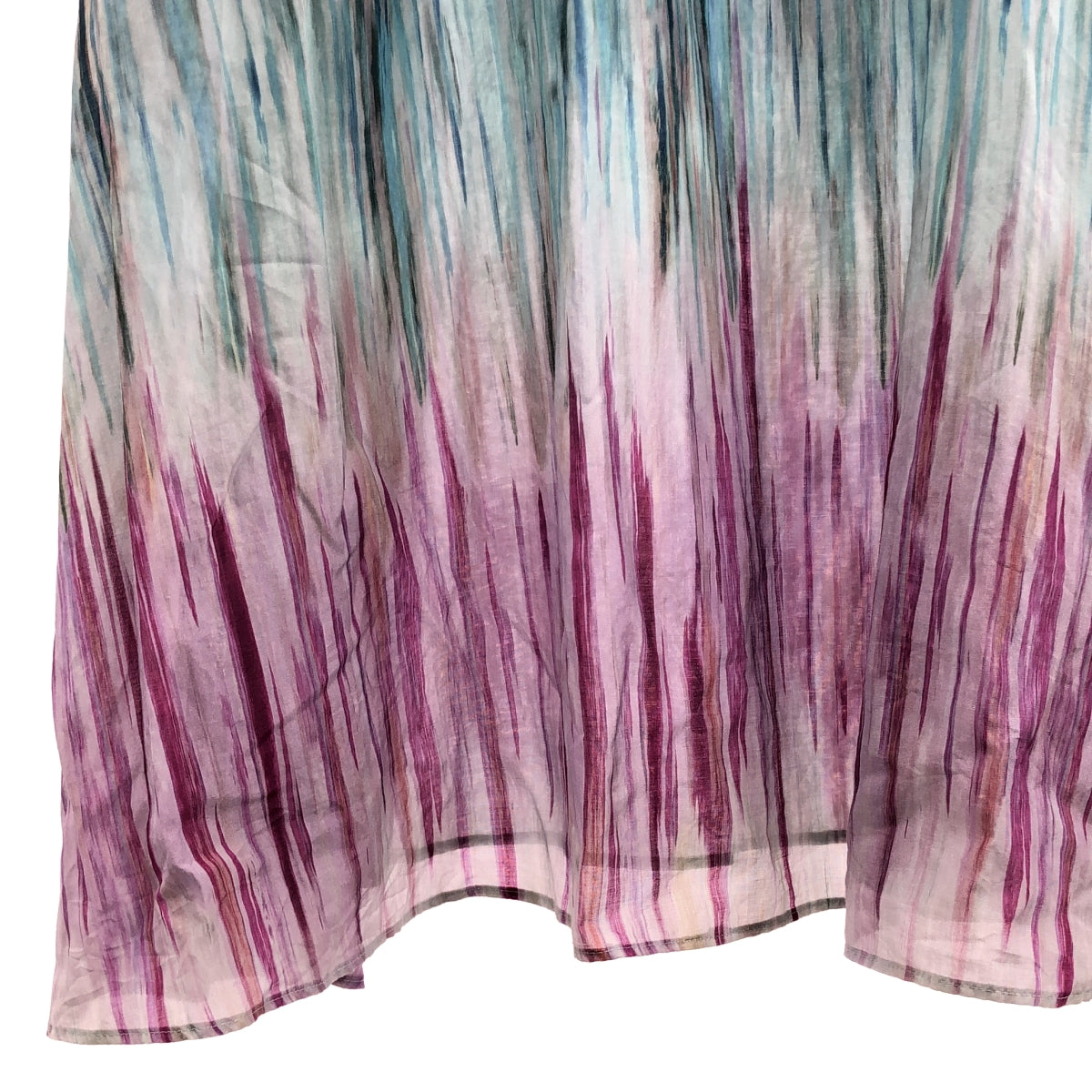 SYBILLA / 시비라 | 코튼 실크 총 무늬 드로 스트링 드레스 원피스 | M |