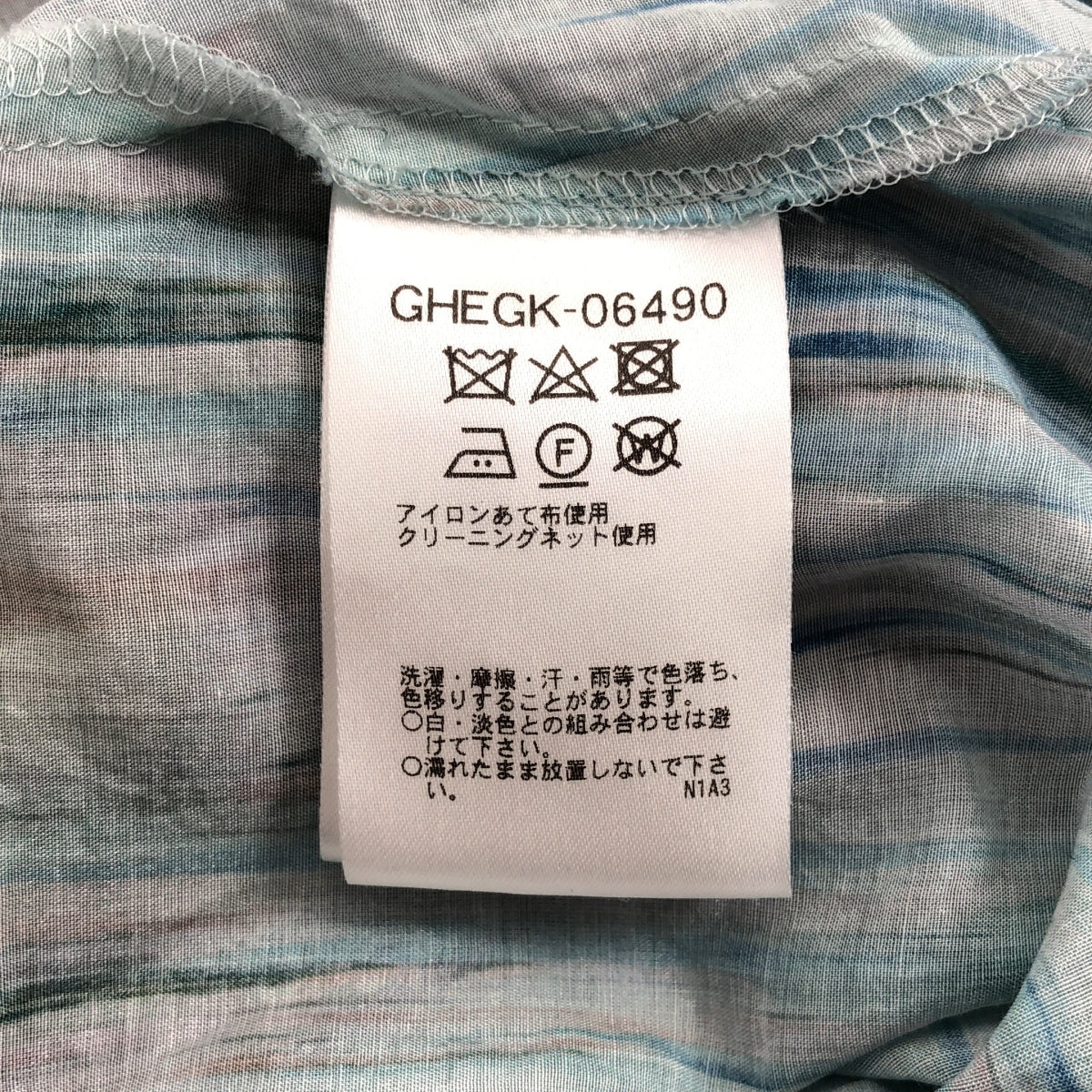 SYBILLA / 시비라 | 코튼 실크 총 무늬 드로 스트링 드레스 원피스 | M |