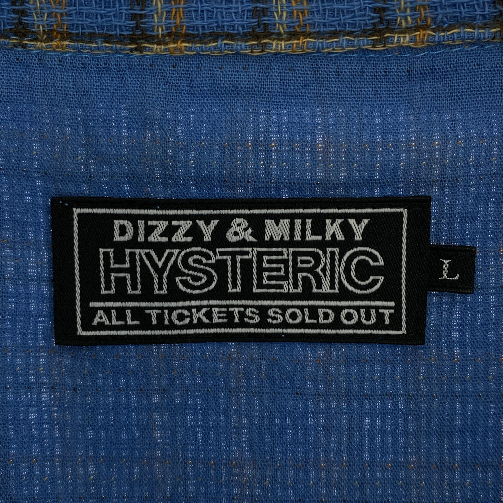 HYSTERIC GLAMOUR / ヒステリックグラマー | FAB HYSTERIC パナマチェック オープンカラーシャツ | L | メンズ