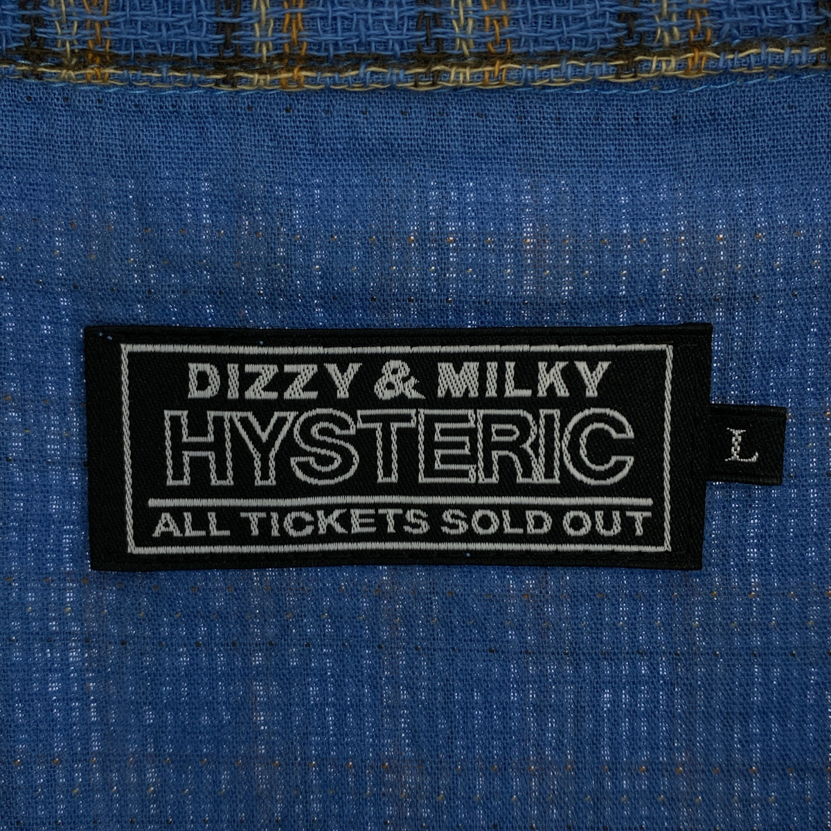 HYSTERIC GLAMOUR / ヒステリックグラマー | FAB HYSTERIC パナマチェック オープンカラーシャツ | L | メンズ