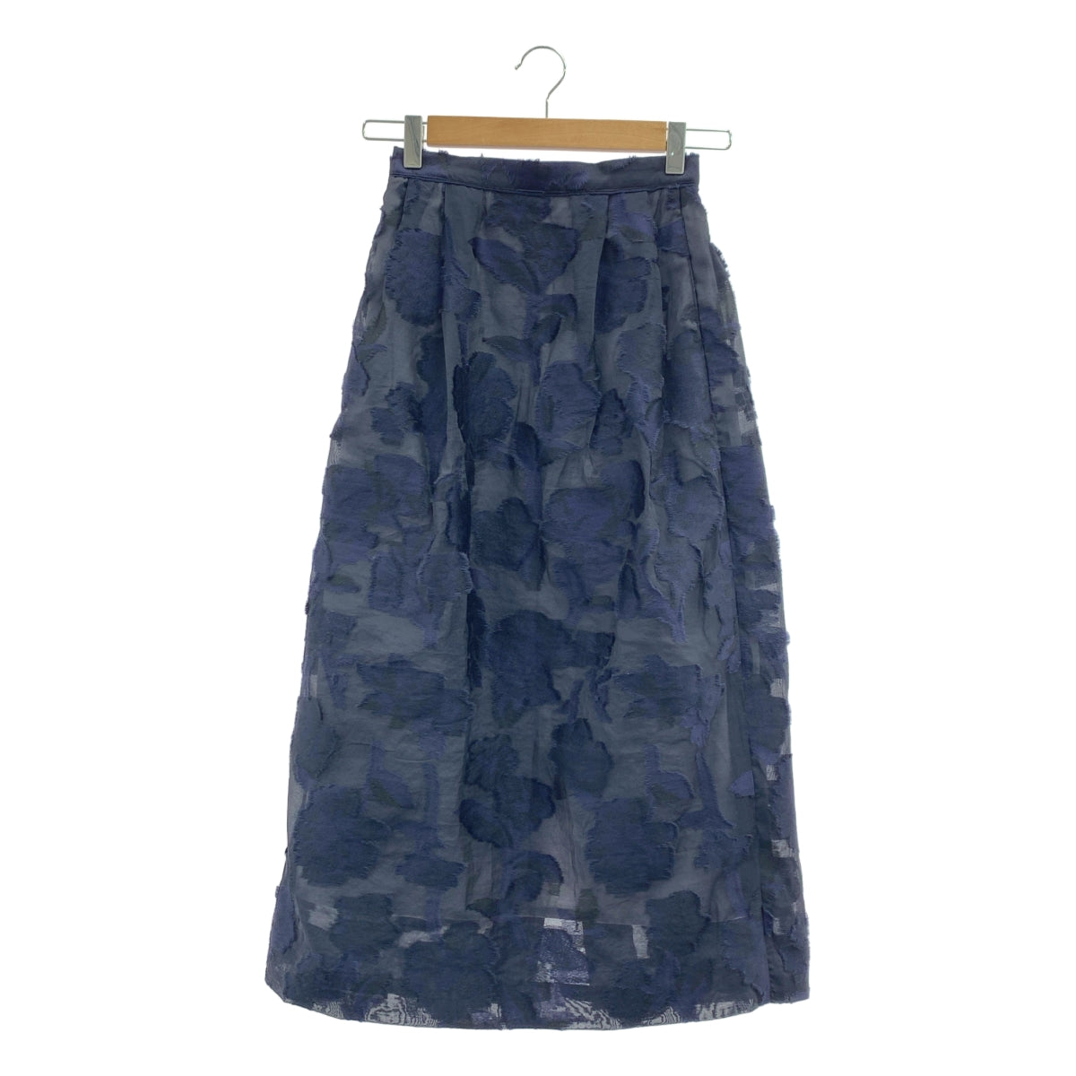 TOMORROWLAND collection / トゥモローランドコレクション | 2025AW | シアーカットフラワー タックフレアスカート / 裏地付き | 36 | レディース