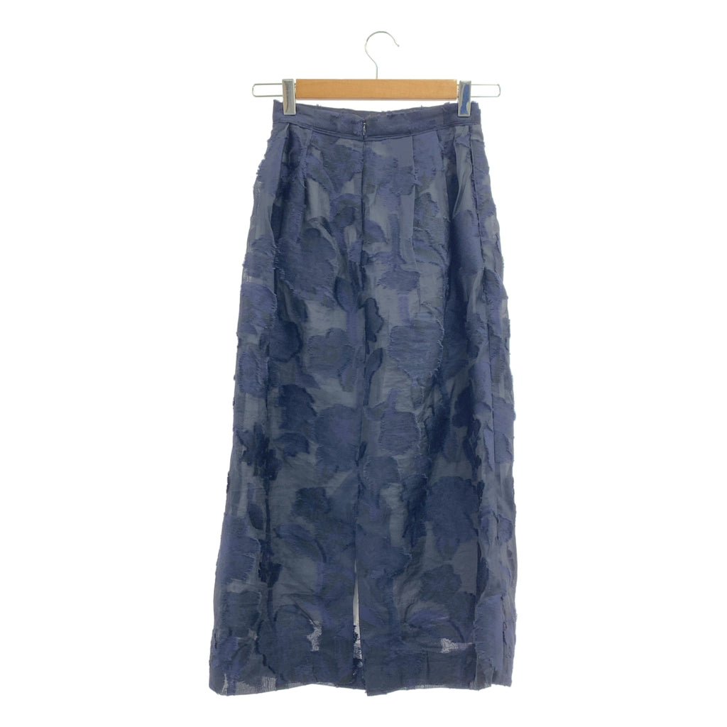 TOMORROWLAND collection / トゥモローランドコレクション | 2025AW | シアーカットフラワー タックフレアスカート / 裏地付き | 36 | レディース