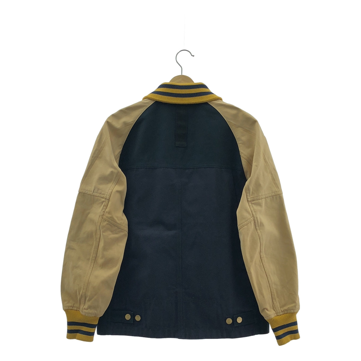 JUNYA WATANABE COMME des GARCONS MAN / ジュンヤワタナベコムデギャルソンマン | 2018SS | ×CARHARTT カーハート / ダック バーシティ ジャケット スタジャン | S | ネイビー / ベージュ | メンズ