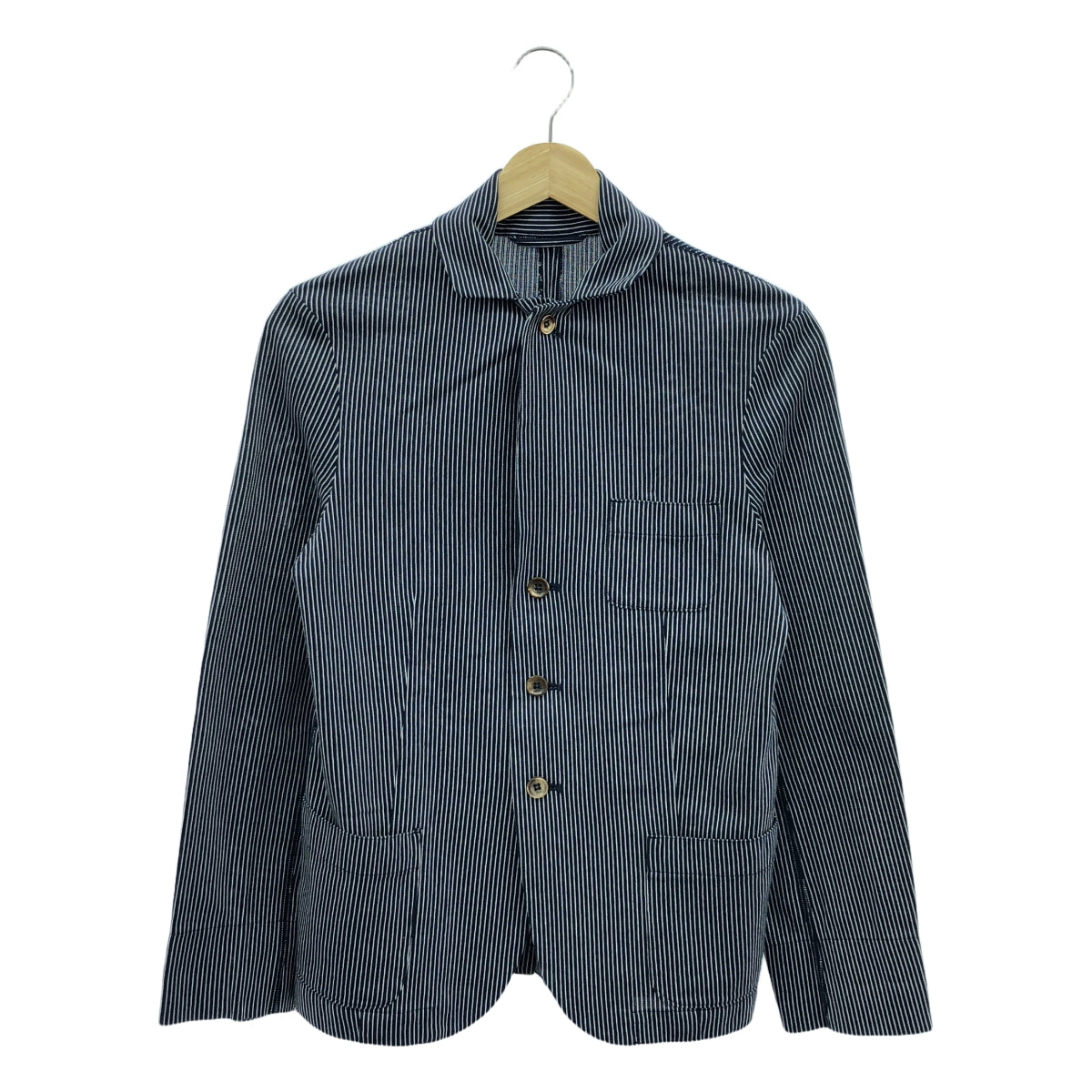 45r / フォーティファイブアール | ストライプコットンライトジャケット | ネイビー | レディース
