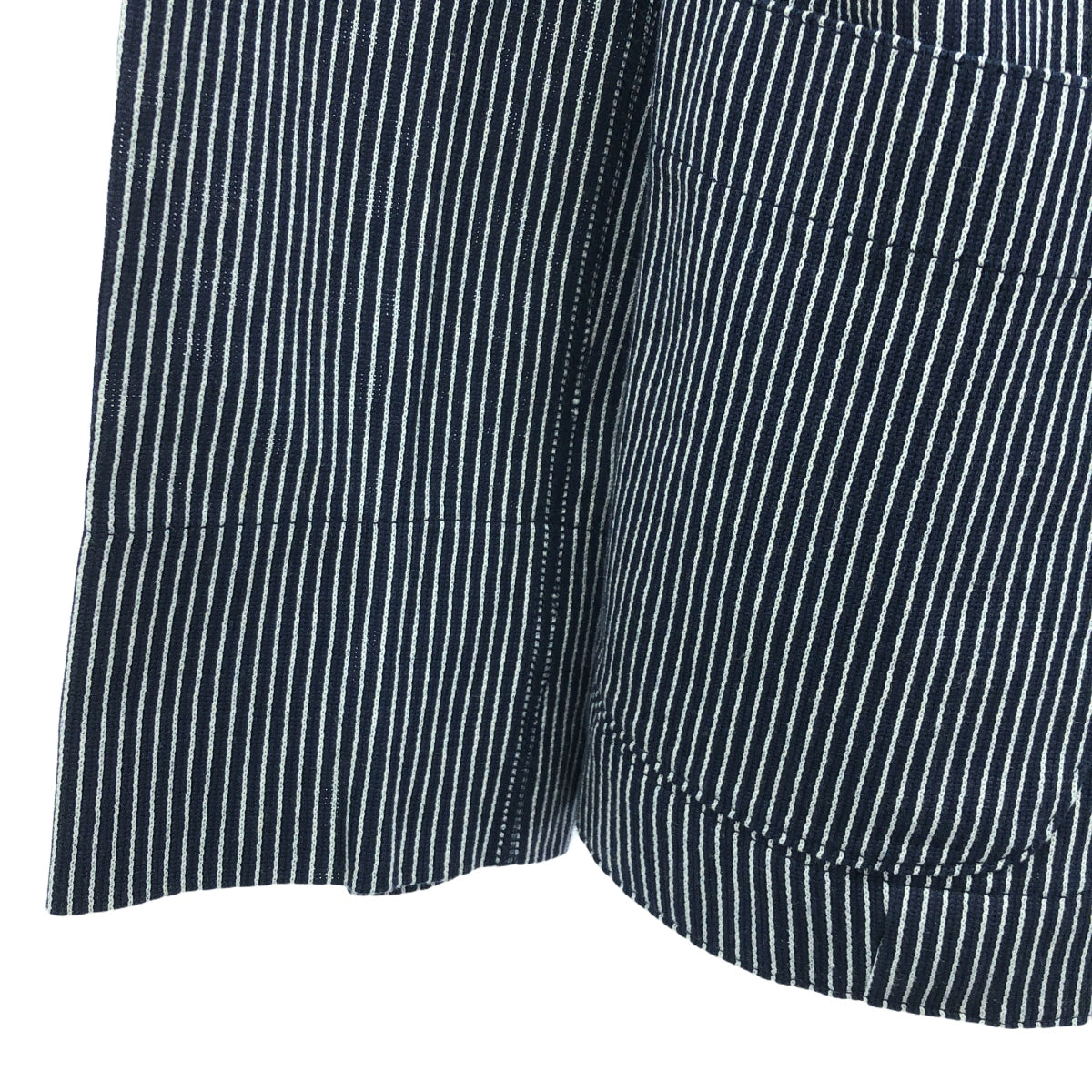45r / フォーティファイブアール | ストライプコットンライトジャケット | ネイビー | レディース