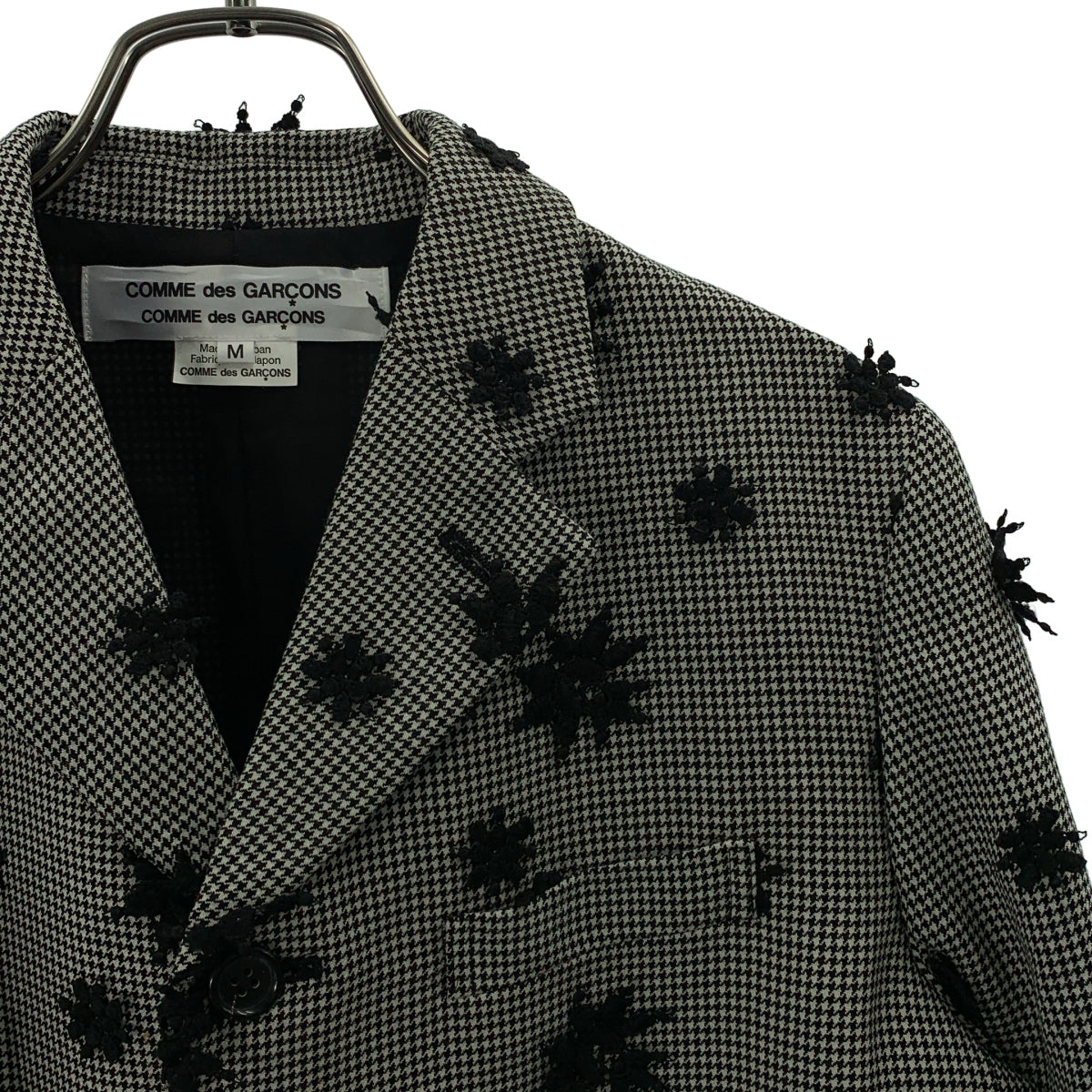 COMME des GARCONS COMME des GARCONS / 콤콤 | 2022AW | 울 치조 격자 테일러드 재킷 | M | 여성