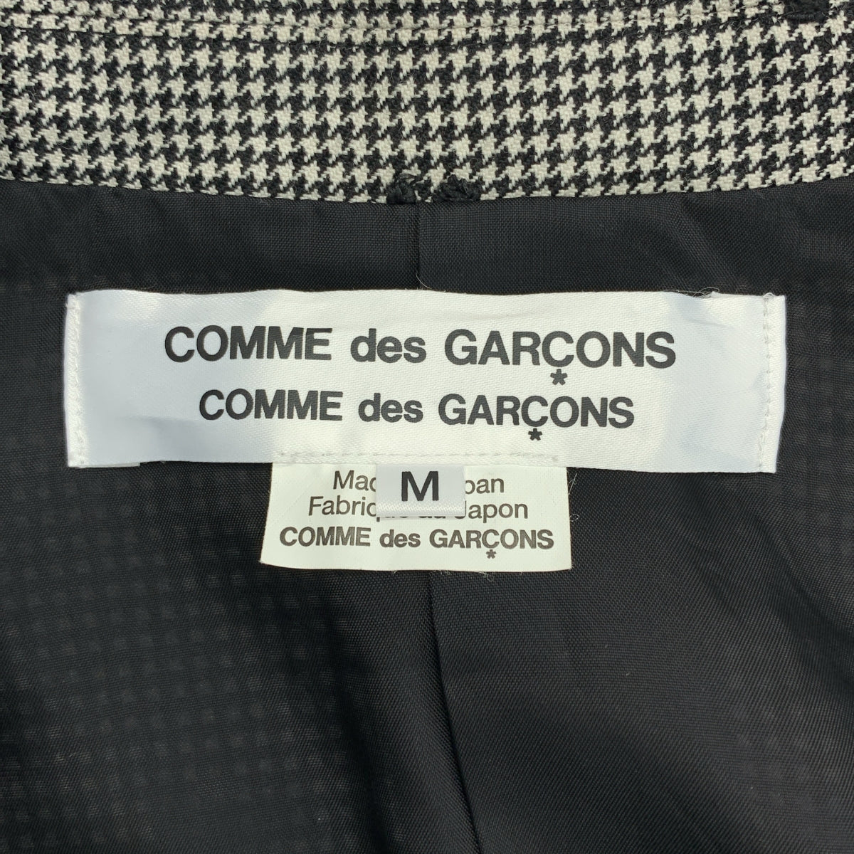 COMME des GARCONS COMME des GARCONS / 콤콤 | 2022AW | 울 치조 격자 테일러드 재킷 | M | 여성