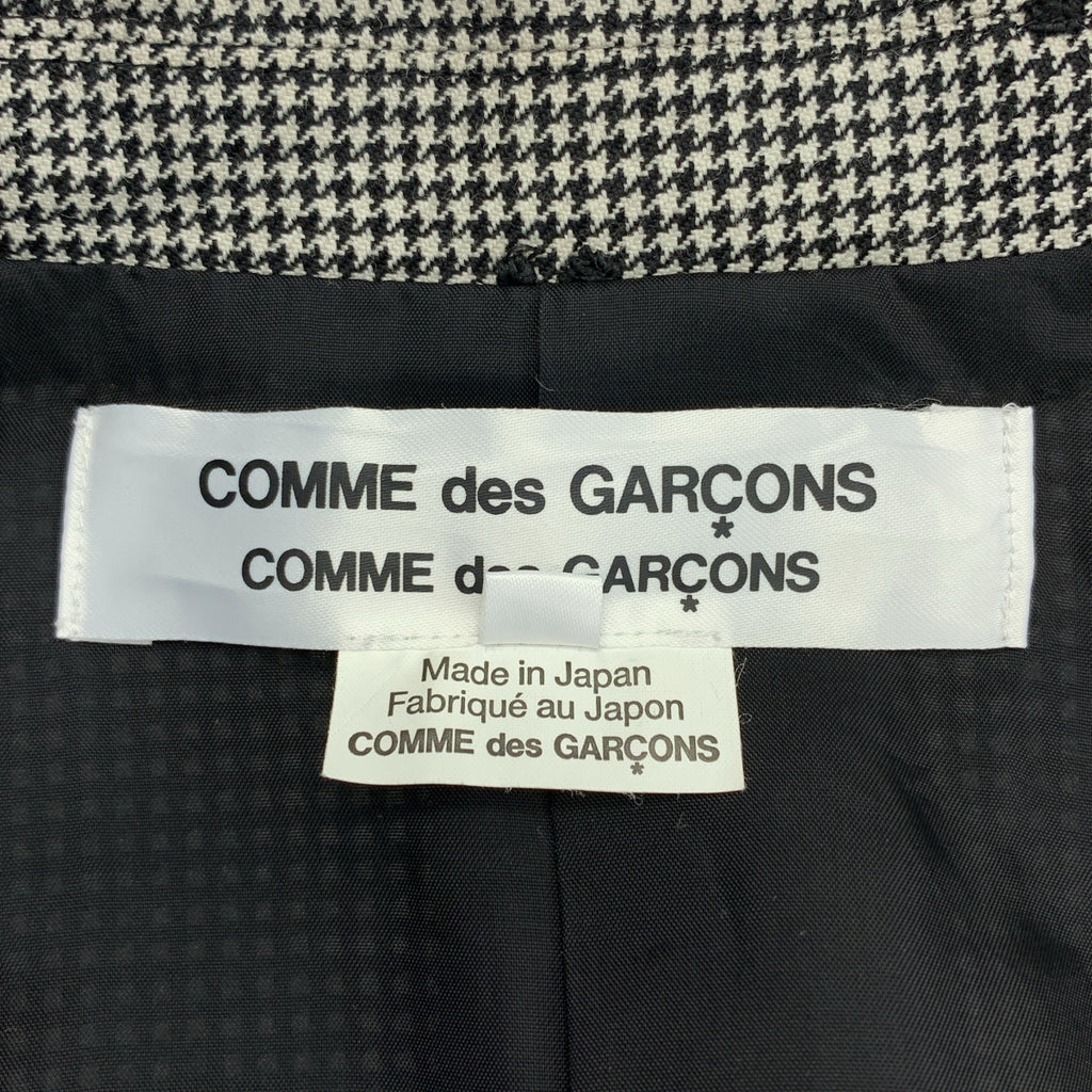 COMME des GARCONS COMME des GARCONS / 콤콤 | 2022AW | 울 치조 격자 테일러드 재킷 | M | 여성