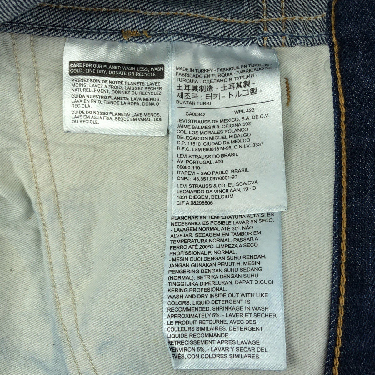 LEVI'S 復古服裝 LVC / Levi's 復古服裝 | 1969 年複製品 606 修身錐形牛仔褲 | W36 L34 |男士