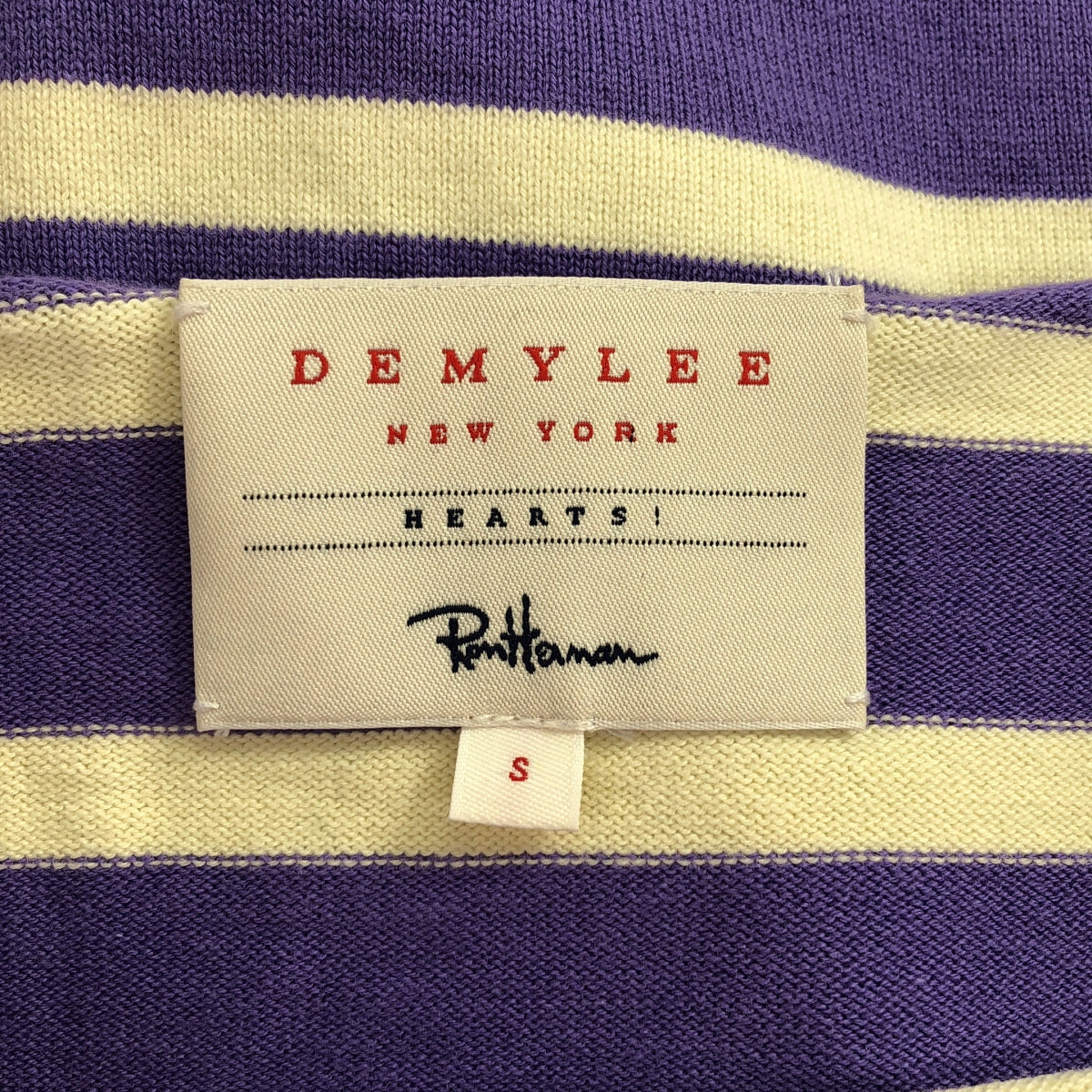 Ron Herman / ロンハーマン | 別注 DEMYLEE オーガニックコットンボーダーTシャツ | S | レディース