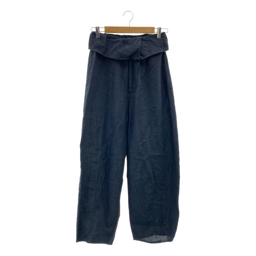 JURGEN LEHL / 요건 레일 | 린넨 와이드 팬츠 | M |