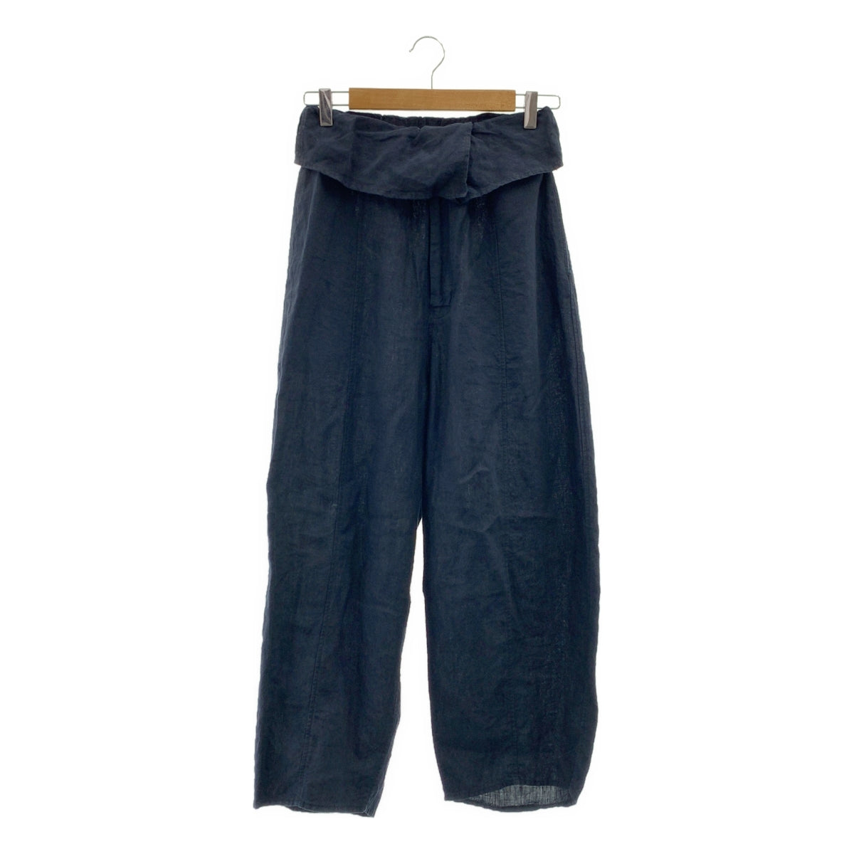 JURGEN LEHL / 요건 레일 | 린넨 와이드 팬츠 | M |