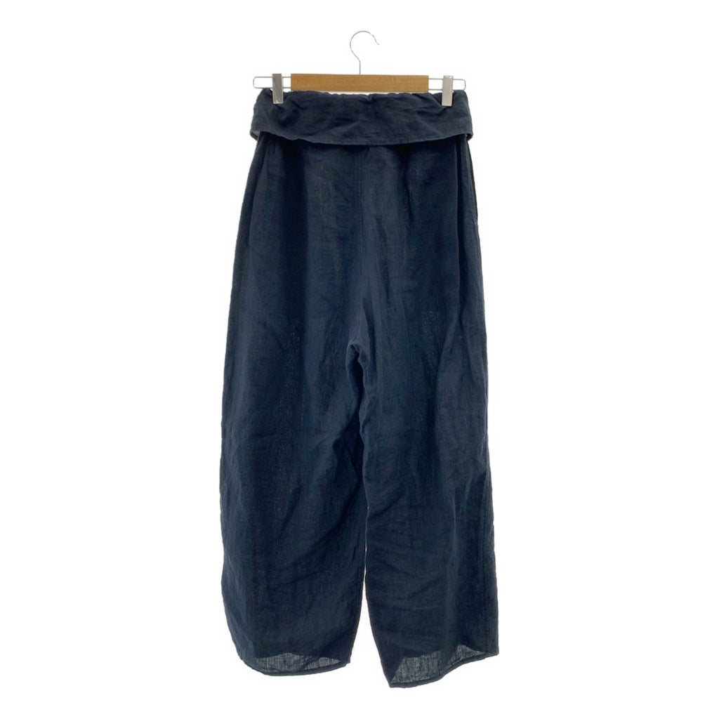 JURGEN LEHL / 요건 레일 | 린넨 와이드 팬츠 | M |