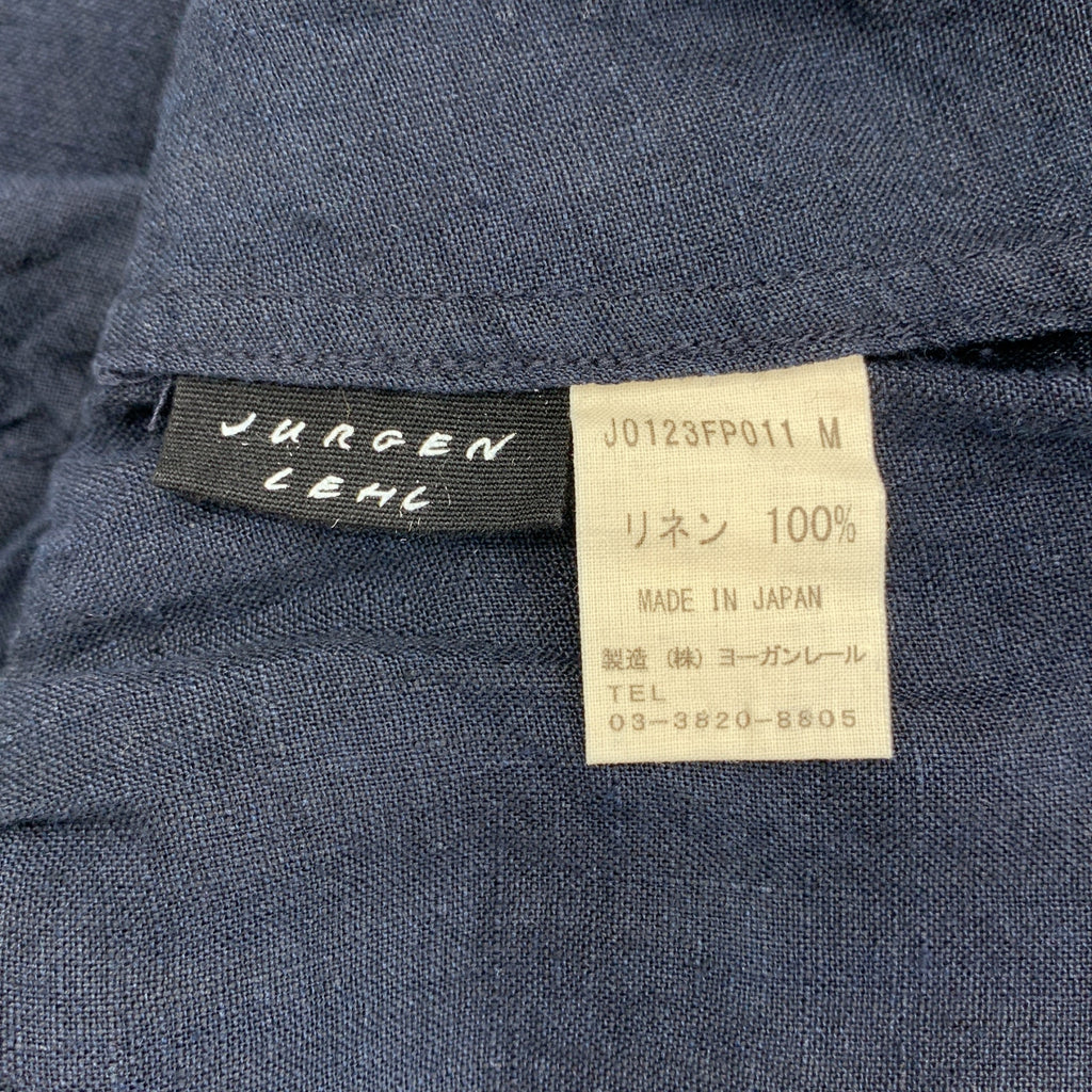JURGEN LEHL / 요건 레일 | 린넨 와이드 팬츠 | M |