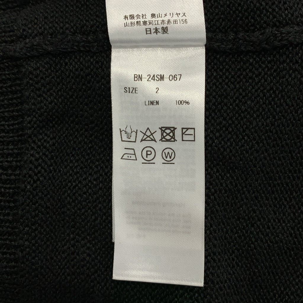 BATONER / 배트너 | 2024SS | × ADAM ET ROPE / WASHED HIGH COUNT LINEN POLO SKIPPER 린넨 폴로 스키퍼 니트 컷소우 | 2 |