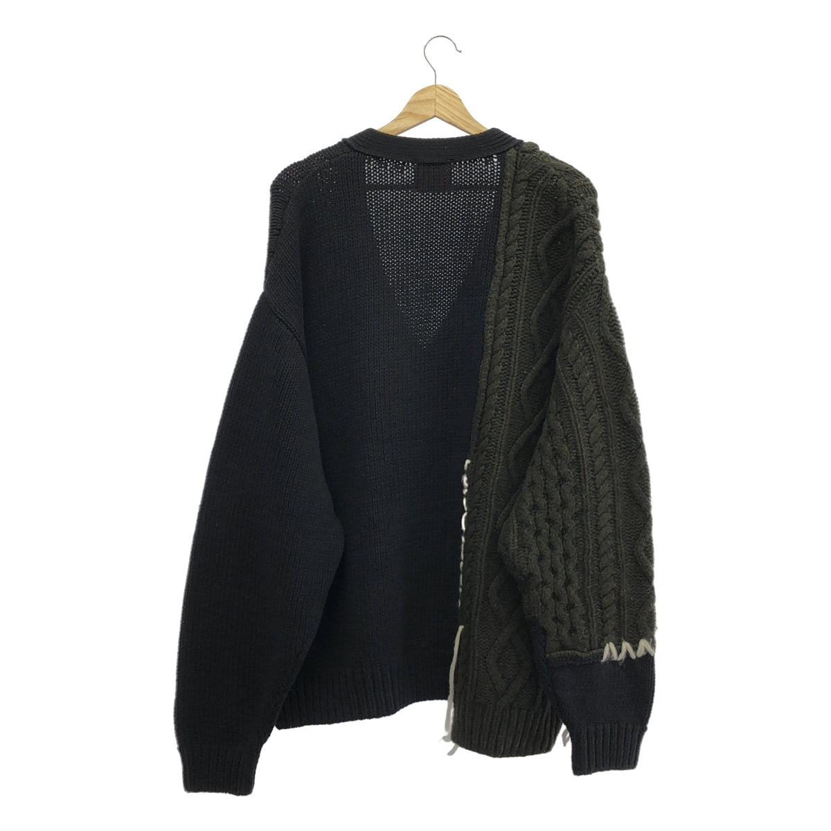 TOY DEVIL | 2024 秋冬 | FRANKEN CARDIGAN 手工縫製弗蘭肯針織開襟衫 | 尺寸 3 |