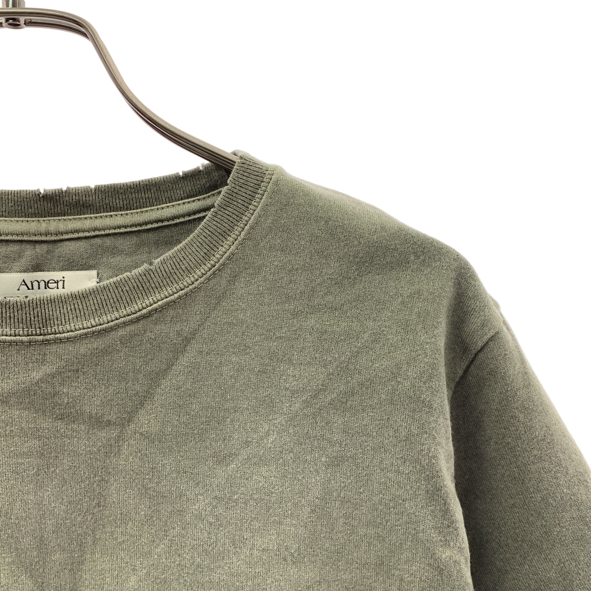 AMERI / アメリ | VINTAGE LIKE PIGMENT TEE ダメージ加工 カットソー | S | レディース