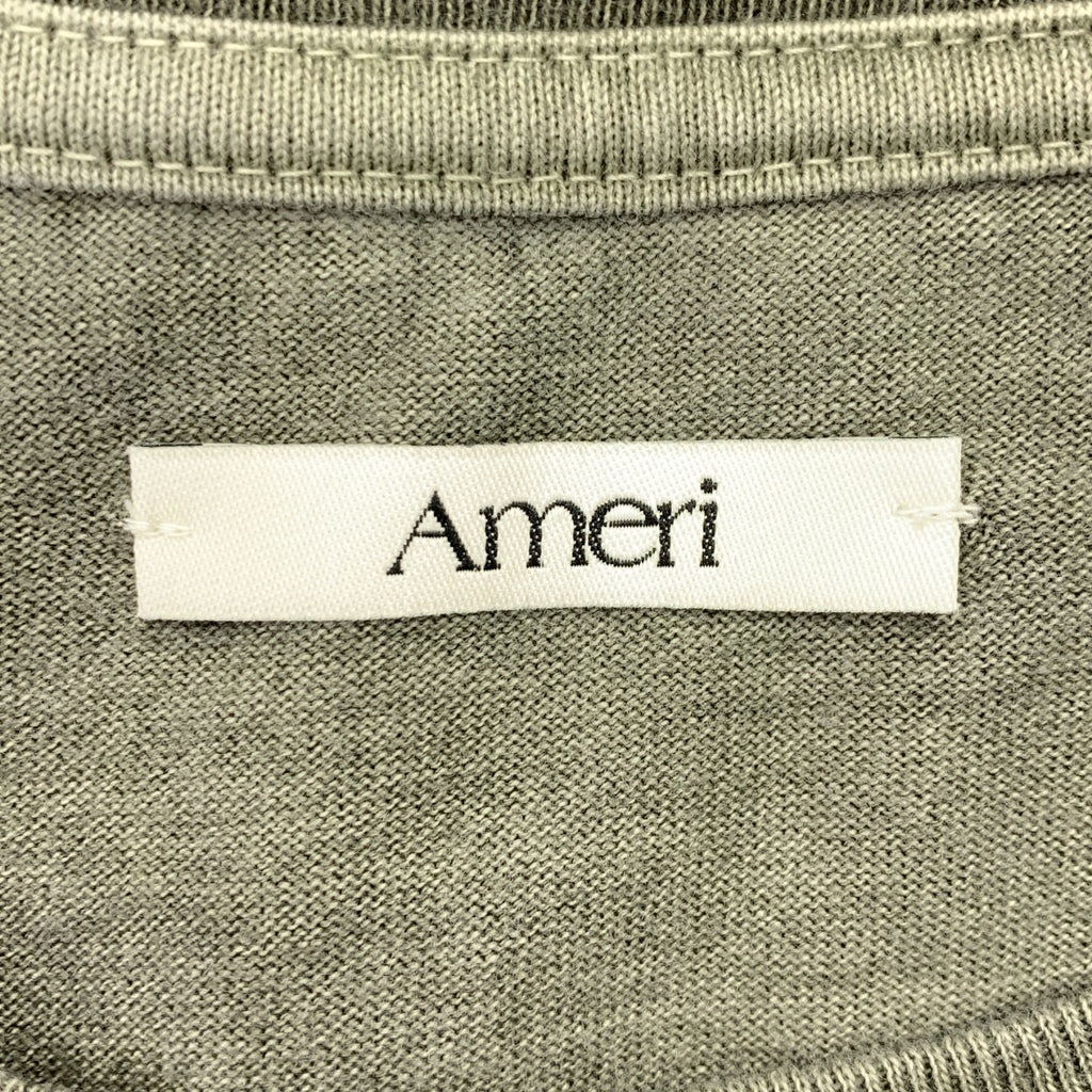 AMERI / アメリ | VINTAGE LIKE PIGMENT TEE ダメージ加工 カットソー | S | レディース