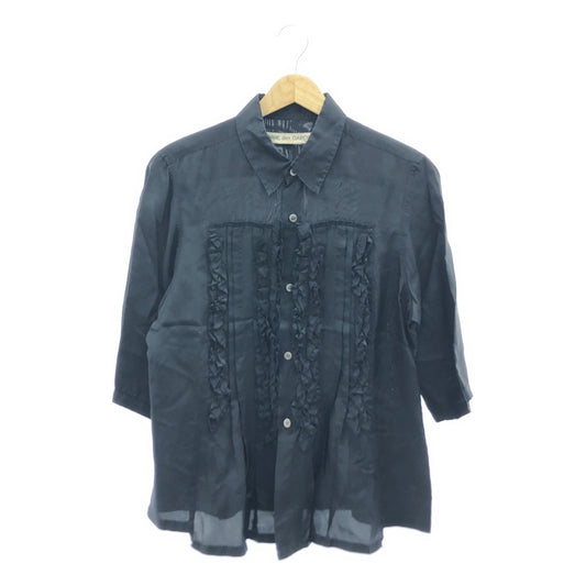 COMME des GARCONS / コムデギャルソン | 2011SS | キュプラ ギャザー ハーフスリーブ シャツ | M | レディース