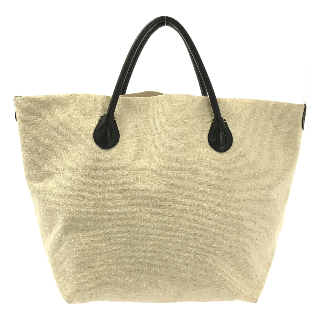 A VACATION / 어바케이션 | 자가드 가죽 핸들 토트 백 |