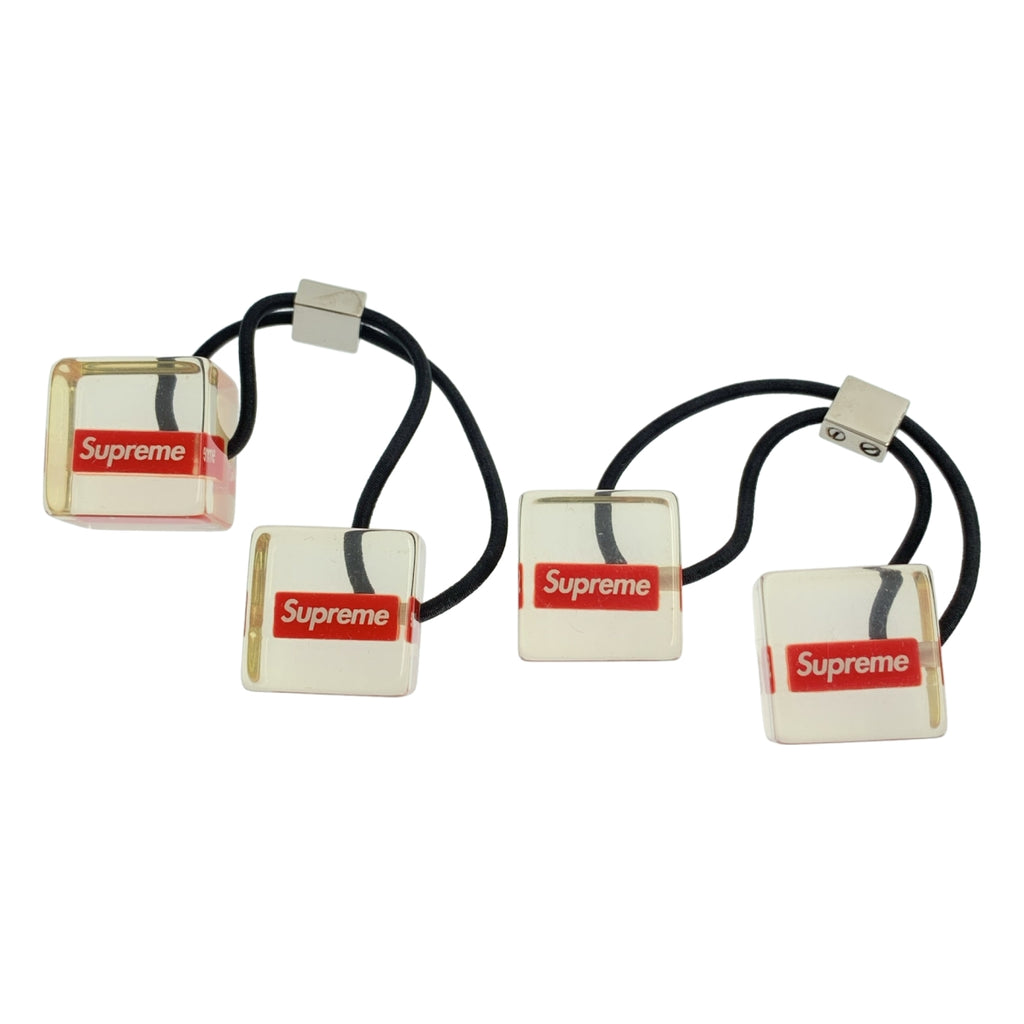 【近全新】Supreme | 2018 春夏 | 髮圈套裝（2個）Box Logo髮圈 | 透明