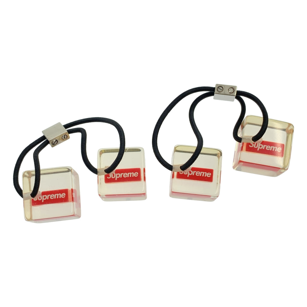 【近全新】Supreme | 2018 春夏 | 髮圈套裝（2個）Box Logo髮圈 | 透明