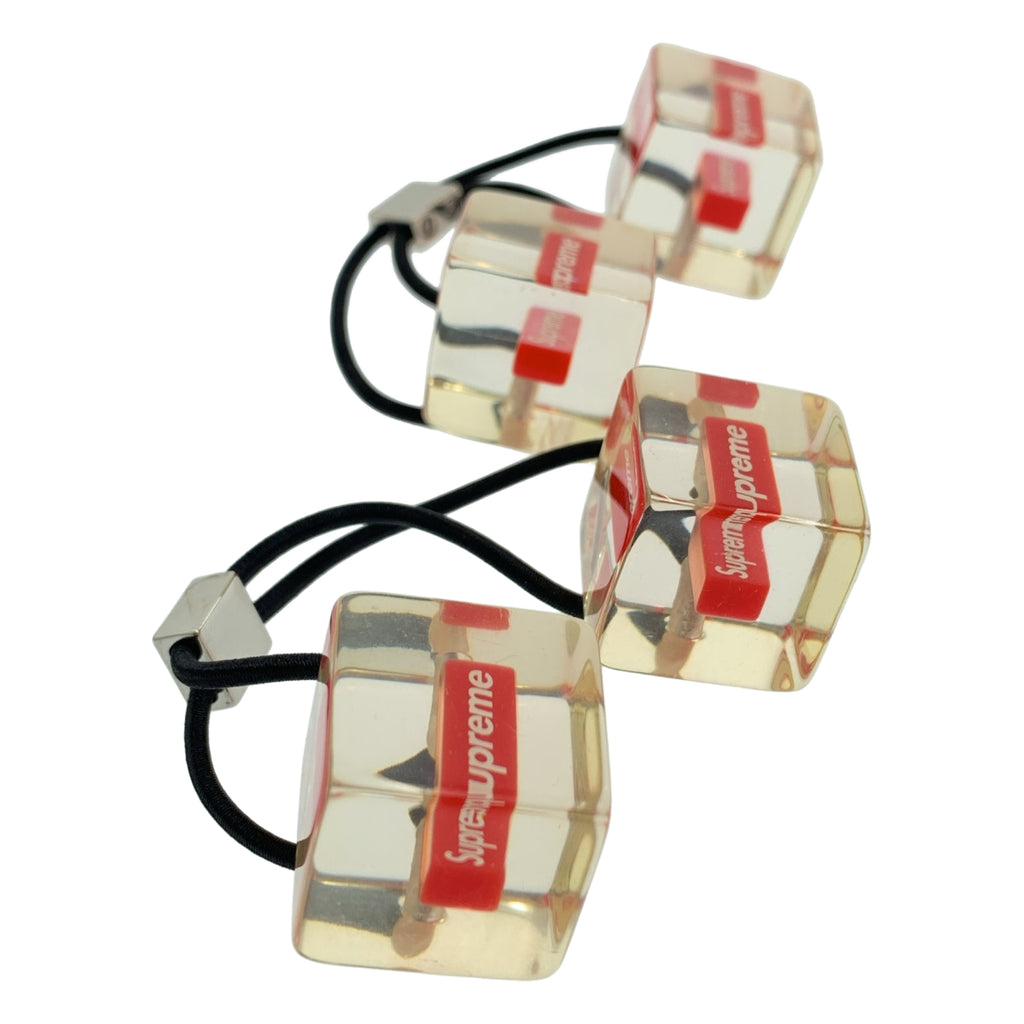 【近全新】Supreme | 2018 春夏 | 髮圈套裝（2個）Box Logo髮圈 | 透明