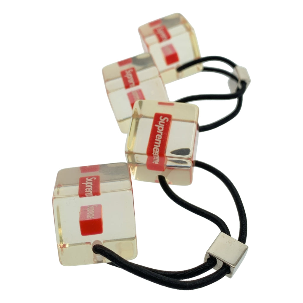 【近全新】Supreme | 2018 春夏 | 髮圈套裝（2個）Box Logo髮圈 | 透明