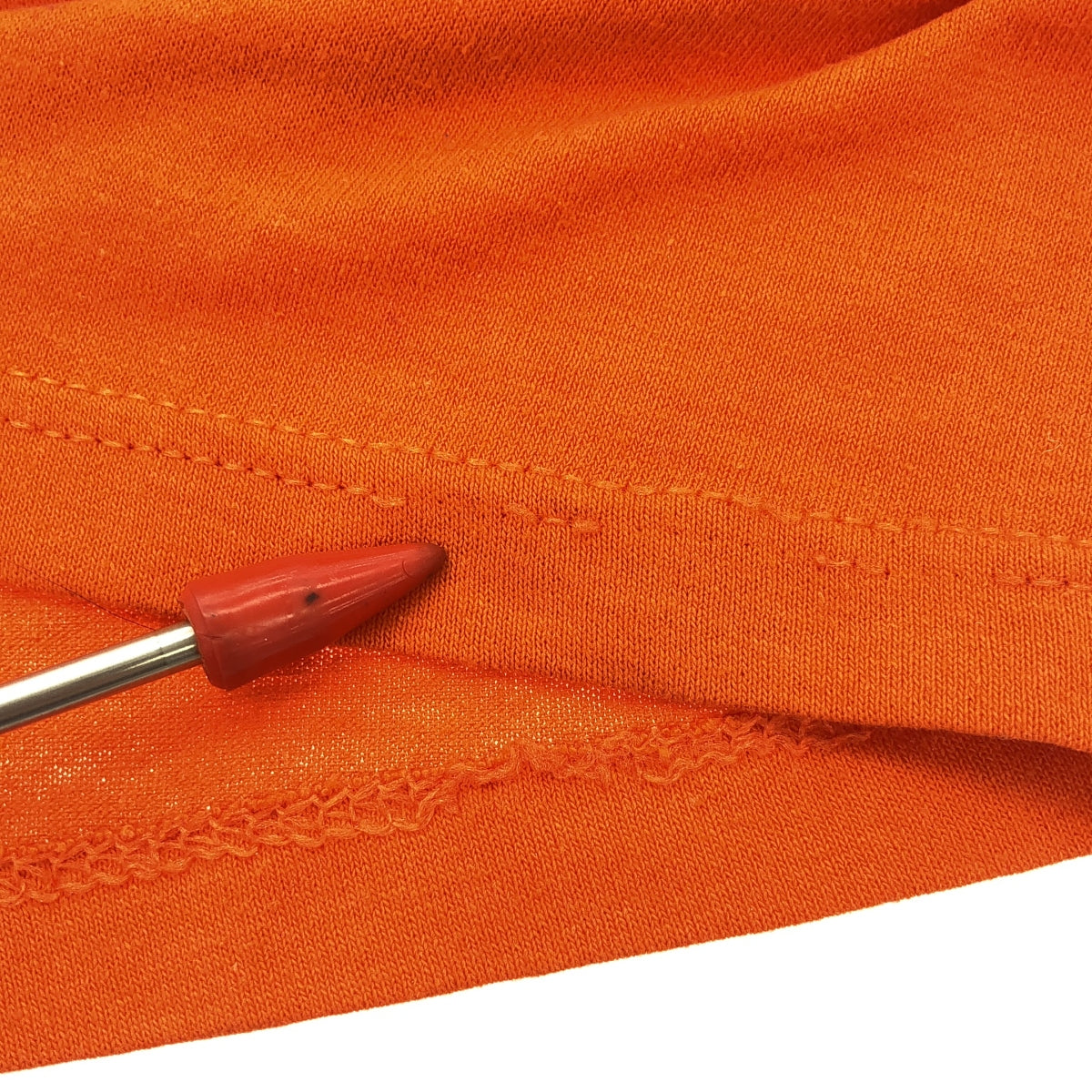 復古 / 復古服裝 |估計 1980 年代〜未知虎紋 T 卹剪裁和縫製 |橙色 |男士