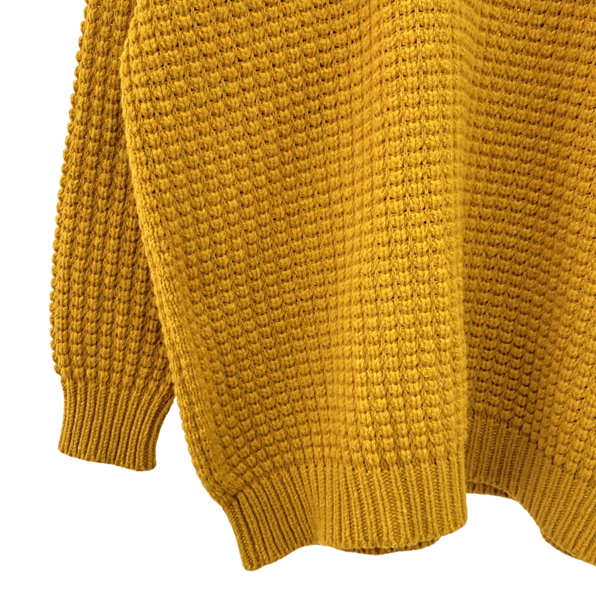 【新品】  JAN-JAN VAN ESSCHE / ヤンヤンヴァンエシュ | KNIT #60 ウールリネン ルーズフィットニット | L | GOLD LALIN | メンズ