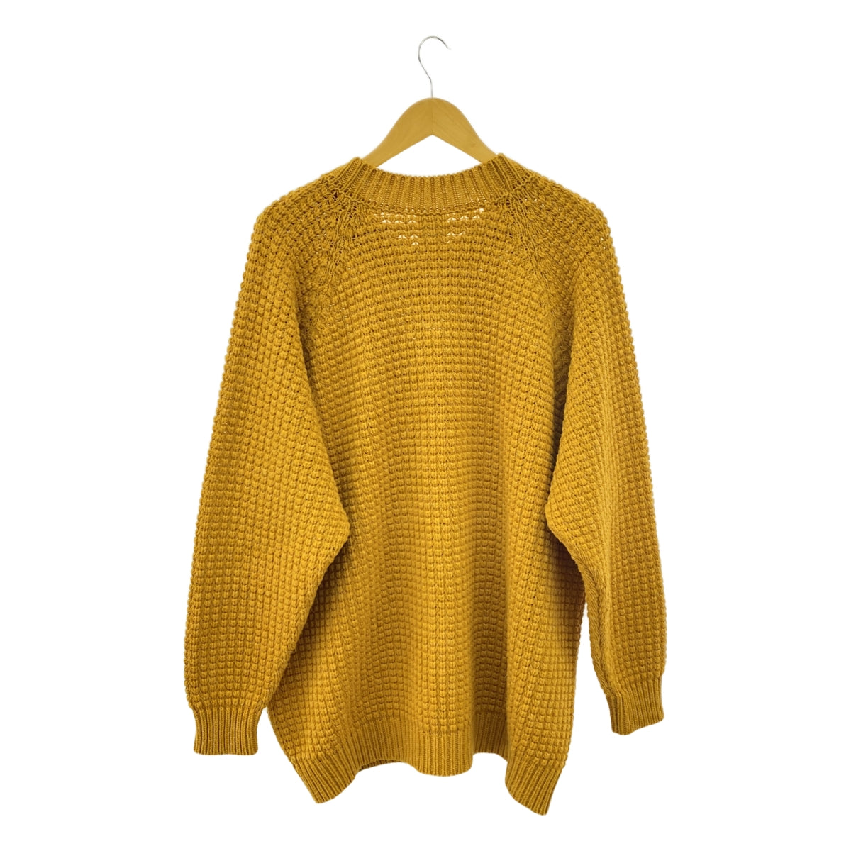 【新品】  JAN-JAN VAN ESSCHE / ヤンヤンヴァンエシュ | KNIT #60 ウールリネン ルーズフィットニット | L | GOLD LALIN | メンズ