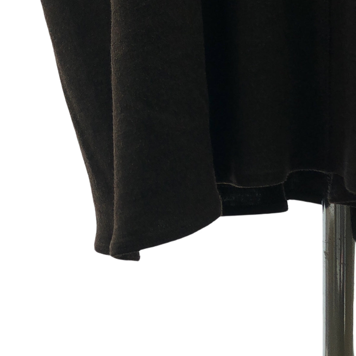 JURGEN LEHL / 요건 레일 | 모직 실크 오버 실루엣 포켓 니트 원피스 | L | 다크 브라운 | 여성