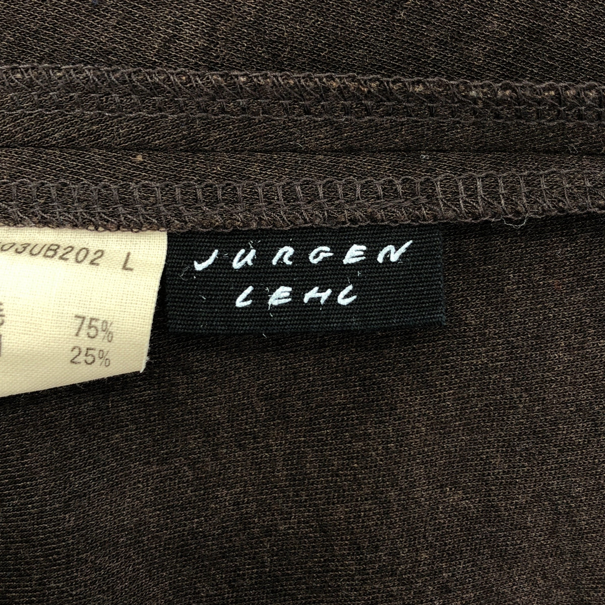 JURGEN LEHL / 요건 레일 | 모직 실크 오버 실루엣 포켓 니트 원피스 | L | 다크 브라운 | 여성