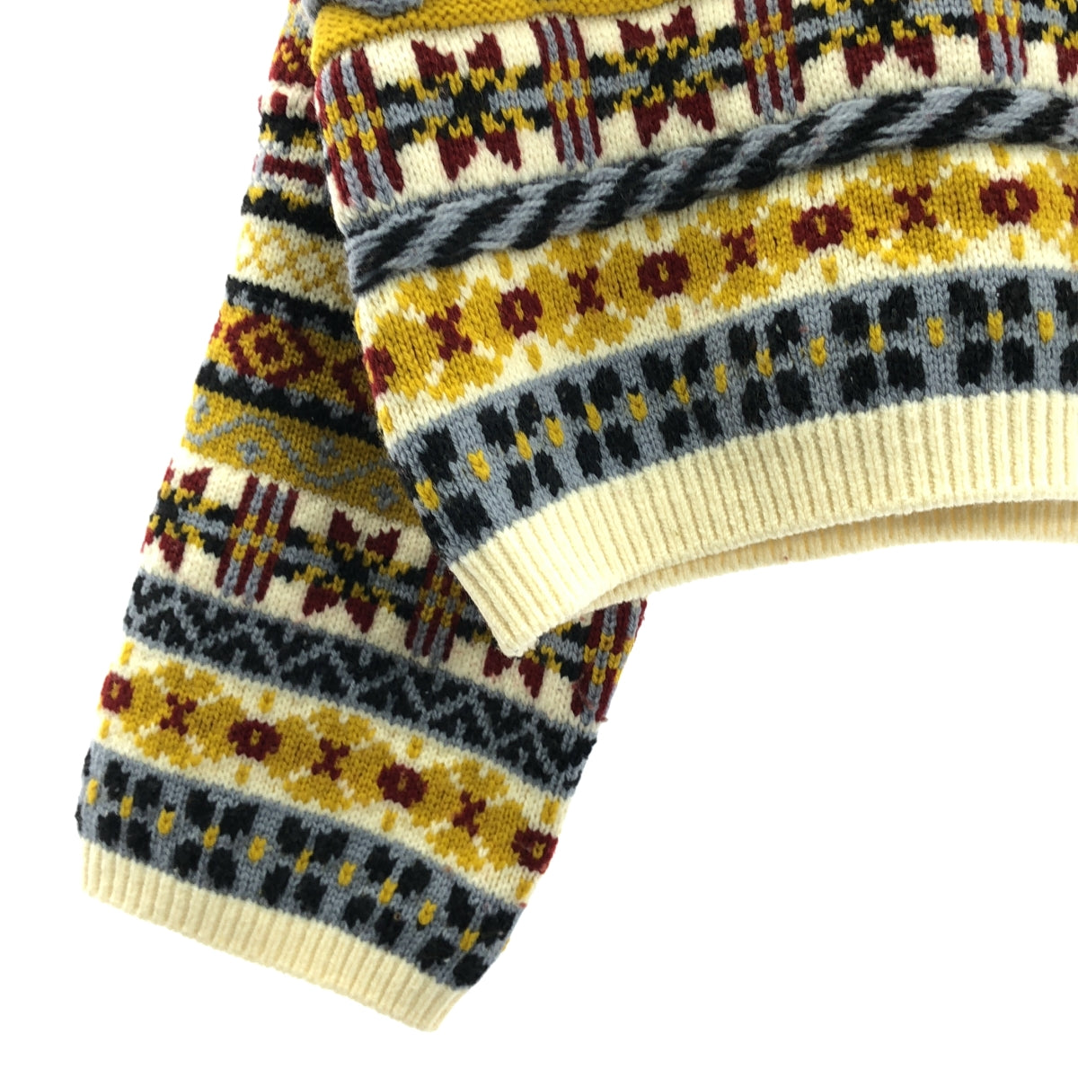 Coohem / コーヘン | 2023AW | FAIR ISLE KNIT PULLOVER 幾何学模様 プルオーバーニット | F | マルチカラー | レディース