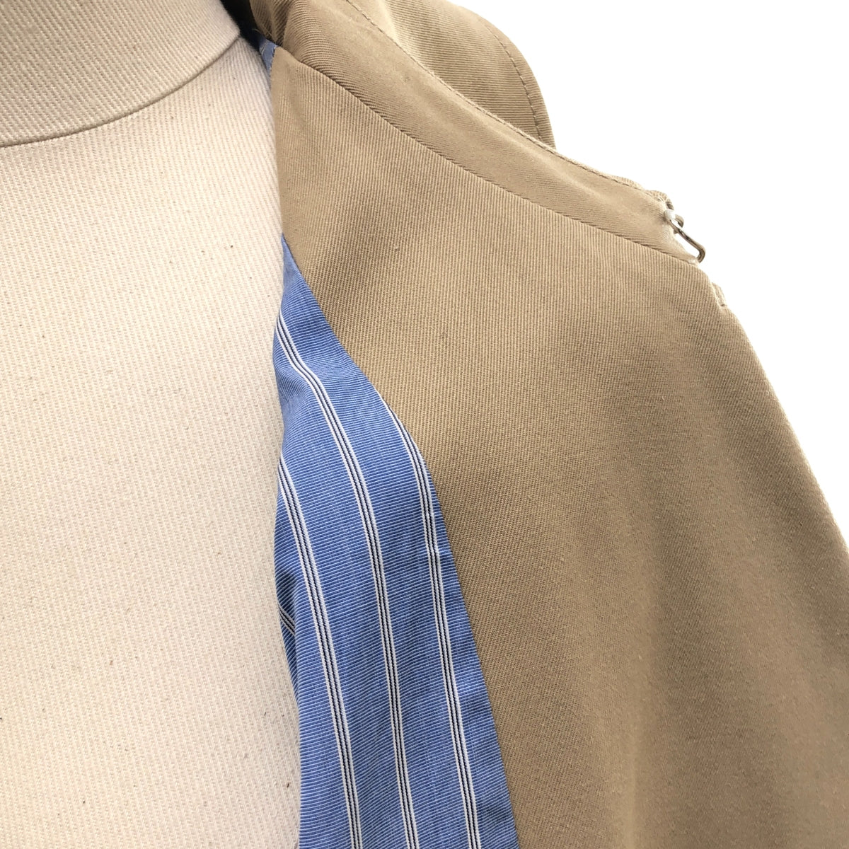 Maison Margiela / メゾンマルジェラ | 2018AW | コットン 裏地ストライプ カッティング トレンチコート | 36 | レディース