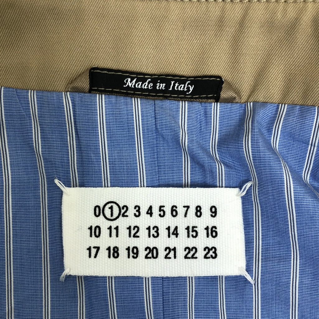 Maison Margiela / メゾンマルジェラ | 2018AW | コットン 裏地ストライプ カッティング トレンチコート | 36 | レディース