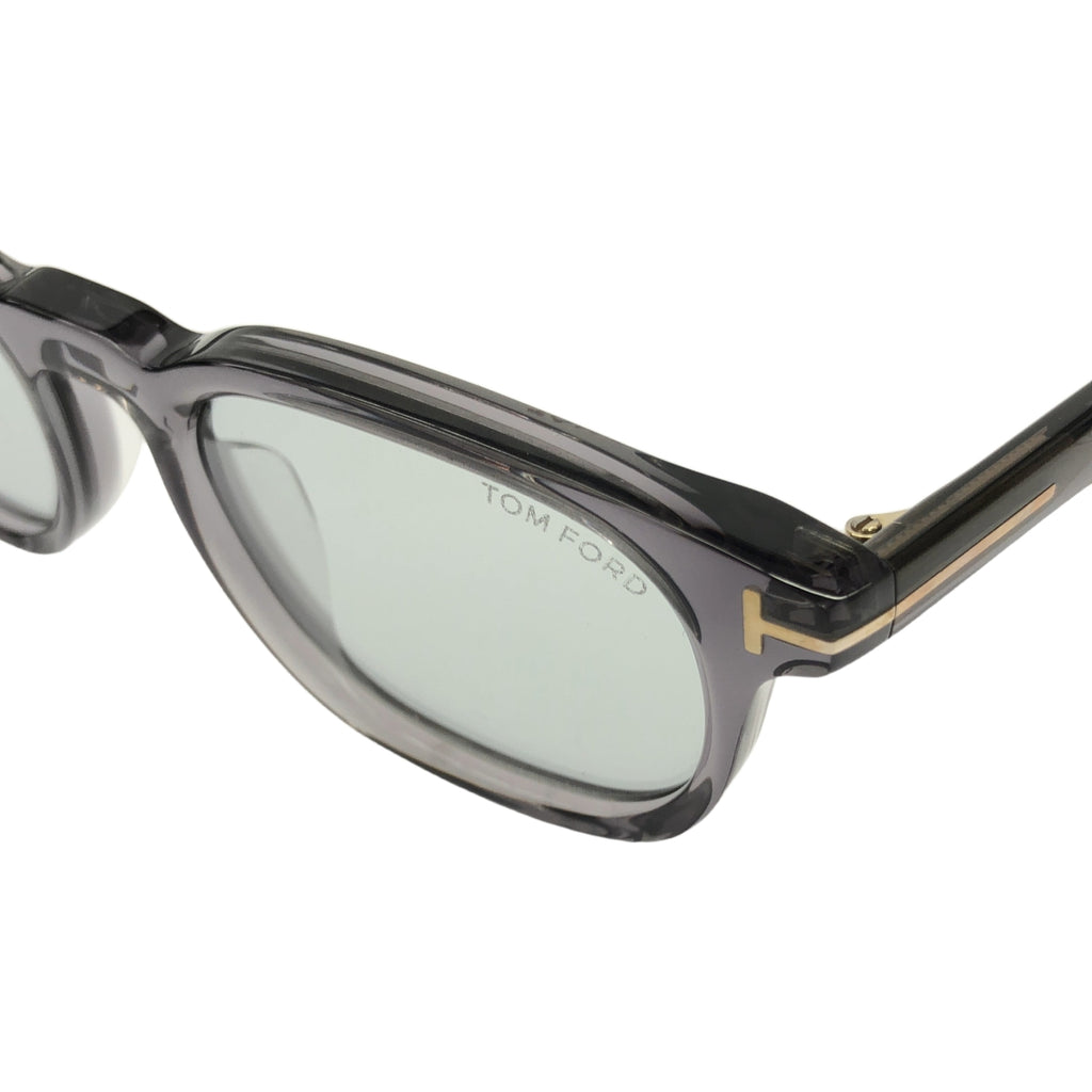 【미품】 TOM FORD / 톰 포드 | 웰링턴 모양 클리어 프레임 선글라스 안경 아시아 피트 | 52□20-145 | 클리어 그레이 | 남성