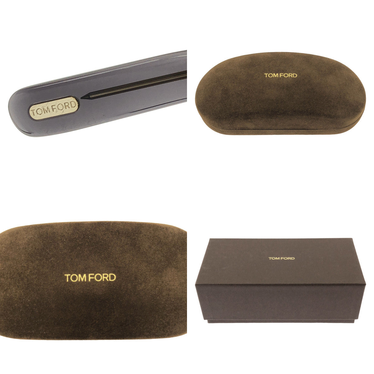 [品相良好] TOM FORD | 威靈頓形狀透明鏡框太陽眼鏡 亞洲款 | 52□20-145 | 透明灰色 | 男款