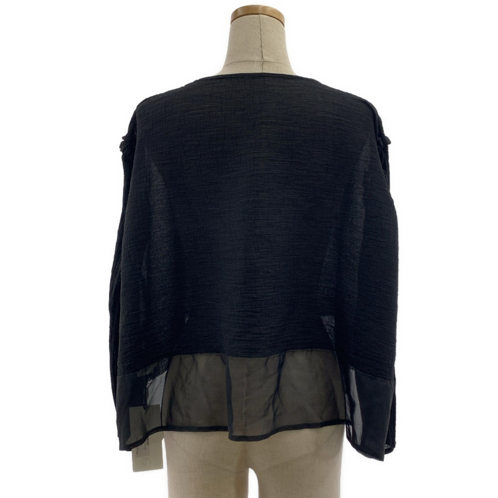 me ISSEY MIYAKE / 미이세이미야케 | 2024SS | SHEER SEE-THROUGH CREPE 크레페 가디건 |