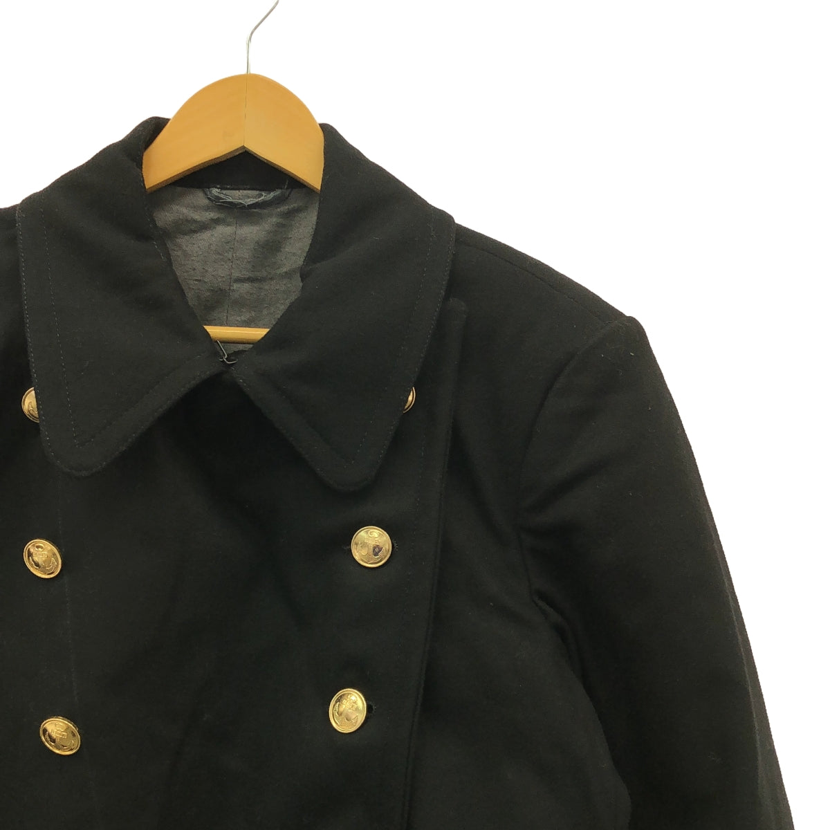 VINTAGE / Vintage clothing | Russian military double-breasted marine pea coat | Black | Men's