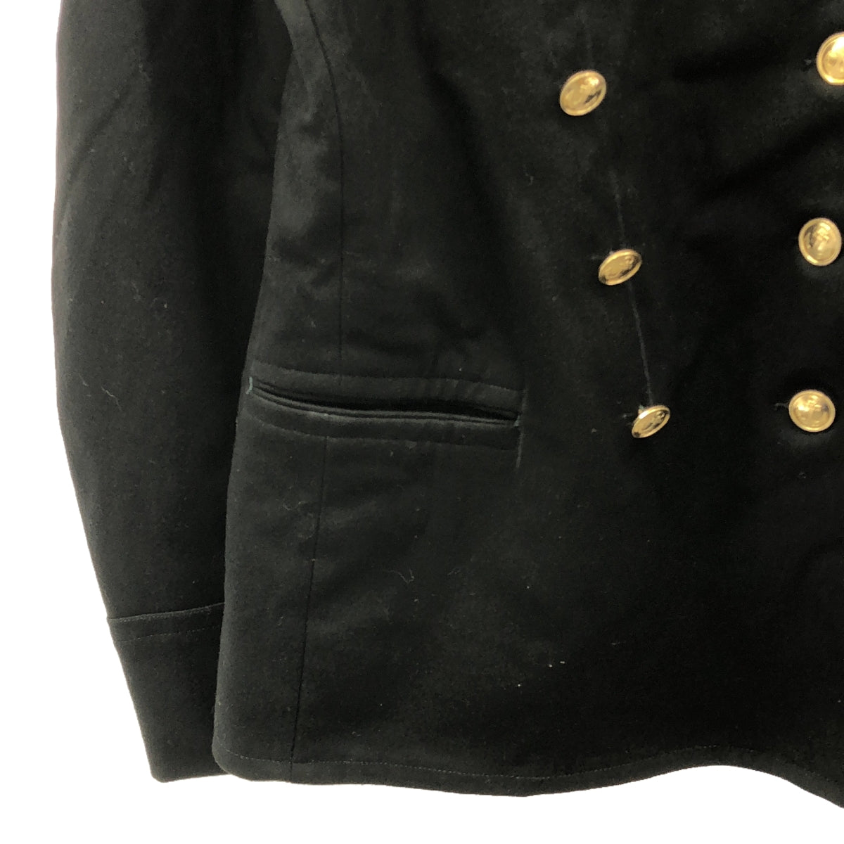 VINTAGE / Vintage clothing | Russian military double-breasted marine pea coat | Black | Men's