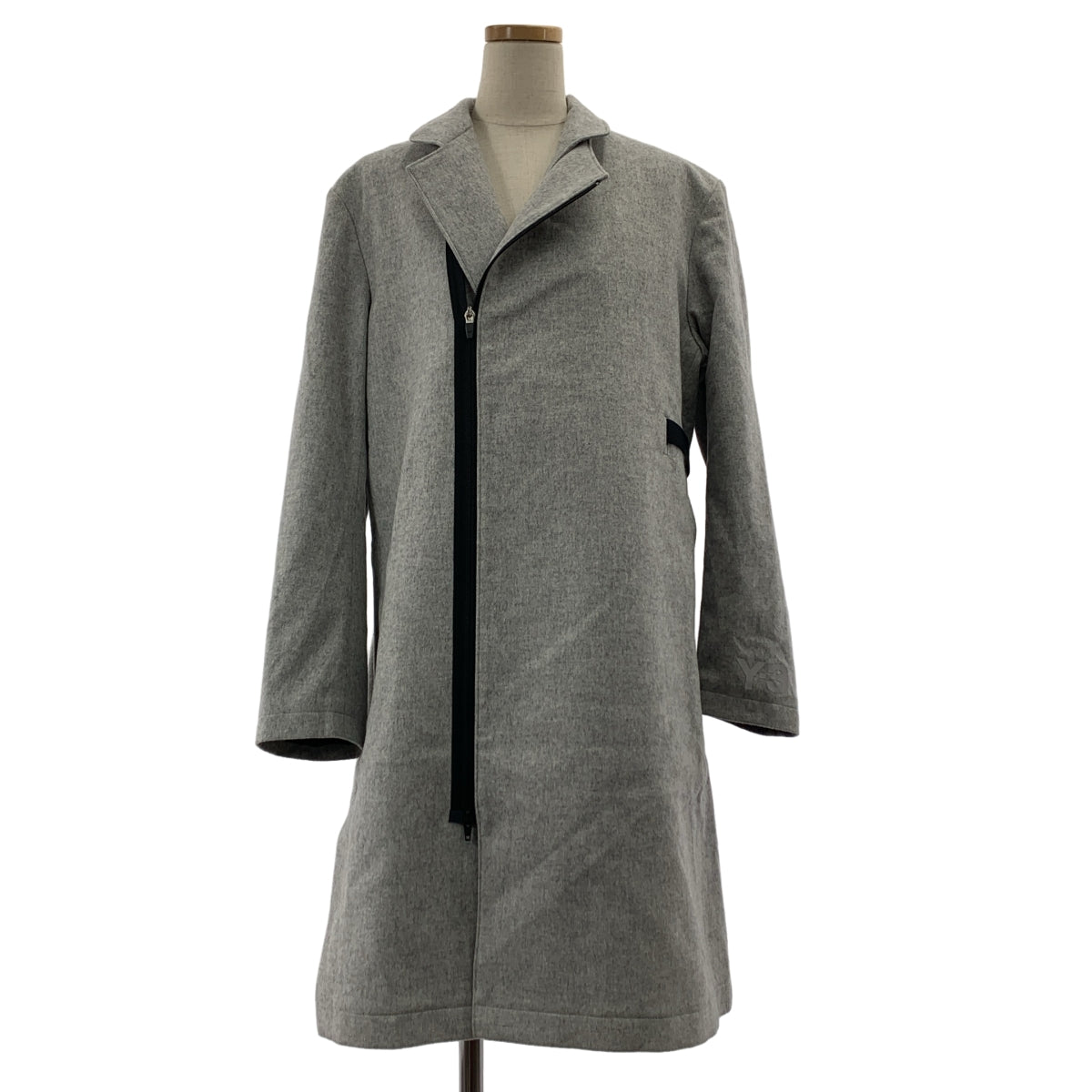 Y-3 / ワイスリー | アシンメトリック ロングコート | S | レディース