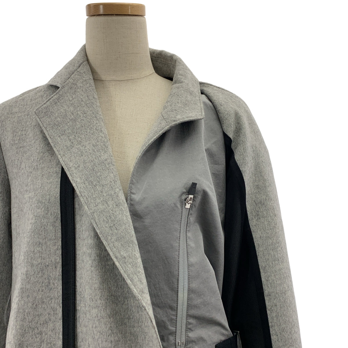 Y-3 / ワイスリー | アシンメトリック ロングコート | S | レディース